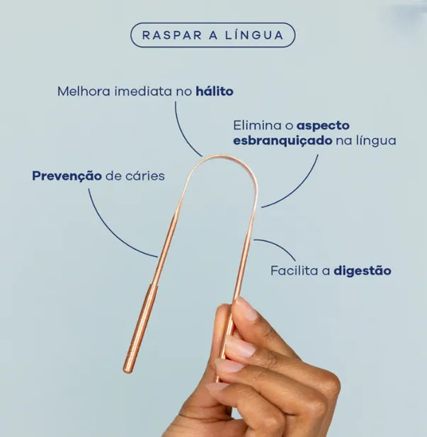 Alva – Raspador de Língua em Cobre